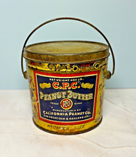 Tin - Vintage Tin - California Peanut Company Tin - Peanut Butter Tin picture
