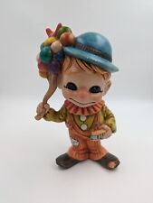 VINTAGE CERAMIC FIGURINE - BOY SELLING BALLOONS - HAND PAINTED - 11 1/2