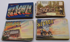 Vintage assorted USA, CANADA, MEXICO souvenir postcards NICE 27 folders included picture