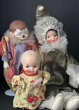 Lot Of 3 Vintage Clowns Dolls/Toys picture