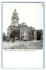 c1910s Court House and Fountain, Crawfordsville Indiana IN Postcard picture