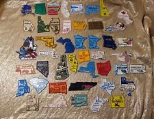 Vintage Rubber Souvenir State Shape And Travel Magnets United States Lot Of 45 picture