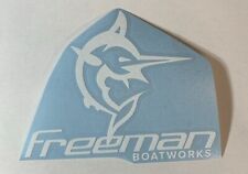 Freeman Boats Logo #1 Die Cut Vinyl Decal High Quality Outdoor Sticker Fishing picture