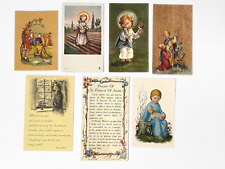 VINTAGE Pray And Holy Card Lot of 7 picture