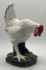 Vintage Chicken White And Red Japan Ucagco 5” Tall picture