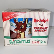 Vintage 1989 Rudolph the Red Nose Reindeer Acrylic Mug by R L May Co picture