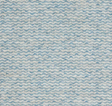 Fermoie Ripple Wave Pattern Linen Print Fabric Popple Light Blue 2.6 yd POPP-015 picture