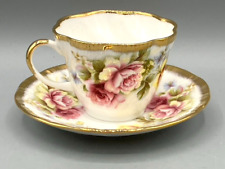 Vintage Fine Bone China Queen's Rosina China England Roses Gold Trim picture