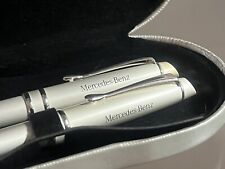 Mercedes Pen Sphere + Mechanical Pencil Lacquer Silver Collectibles picture