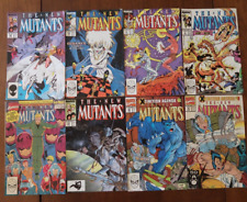 LOT OF 8 THE NEW MUTANTS COMIC BOOKS VARIOUS TITLES MARVEL COPPER ERA Z2651 picture