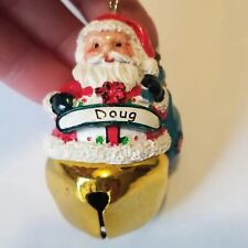Christmas Ornament DOUG Name Personalized Santa Claus Jingle Bell Gift  picture