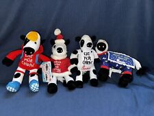 Chick Fil A Cow Plush Lot Of 4 Stuffed Animals Fast Food Advertising picture
