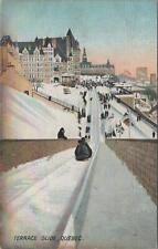 Postcard Terrace Silde Sledding Quebec Canada  picture