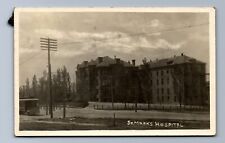 1909 SCARCE RPPC ST. MARK'S HOSPITAL, SALT LAKE CITY, UT, TRAM NAMPA Postcard PS picture