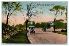 1916 Boulevard Band Stand Vintage Car Front Buffalo New York NY Antique Postcard picture