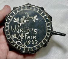 Antique 1893 World's Fair Chicago Souvenir Trinket Dish Compact Ashtray?? picture
