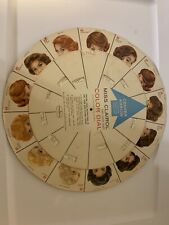 Vtg 1962 Miss Clairol Color Dial Advertising Hair Coloring Cardboard Chart Store picture