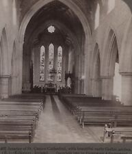 Interior of St Canice Cathedral Kilkenny Ireland Underwood Stereoview 1903 picture