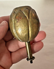 Antique Arts & Crafts Era  Brass or Bronze Lotus Blossom Leaf Candlestick Part picture