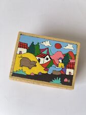 Vintage La Palma El Salvador Hand Painted Folk Art Mini Treasure / Keepsake Box picture