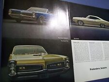 1967 Pontiac GTO Sprint & 2+2 mid-size-mag 2-pg car ad -