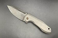 Geoff Blauvelt Tuff Knives Custom One-Off THICC Oddity CTS-XHP Titanium/Micarta picture