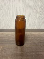 Small Vintage Amber Glass Jar  picture