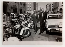 1977 Boston MA Motorcycle Police Cops Commissioner Jordan Vintage Press Photo picture
