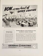 1936 Print Ad General Electric A New Kind of Office Lighting Hoboken,New Jersey picture