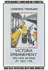 11x17 POSTER - 1926 London's Tramways Victoria Embankment picture