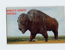 Postcard Worlds Largest Buffalo Jamestown North Dakota USA picture