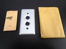 Vintage (New Old Stock) Historic 2 Button Push Switch Plate Covers (HEAVY DUTY) picture