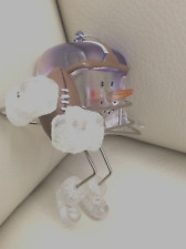 Christmas ornament mixed material Football player Clemson purple orange figural picture