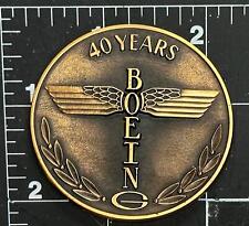 Great  BOEING 40 Years Totem Medallion picture