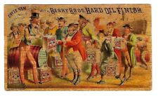 c1890 Victorian Trade Card Berry Bros. Hard Oil Finish, Uncle Sam, Varnish picture