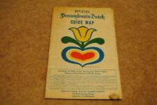 Vintage 1964 Official Pennsylvania Dutch Guide Map Travel Brochure picture