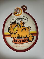 Garfield Potholder Hot Pad Vintage 1978 Jim Davis You are What You Eat NOS picture