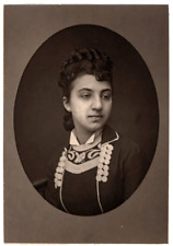 Italian Opera Singer Erminia Borghi-Mamo  antique 1880s photoglypty photograph picture