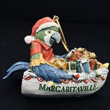 Jimmy Buffett’s Margaritaville Parrot in his boat Christmas Ornament with box picture