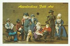 Vintage Unposted Appalachian Folk Art PC Hand Made Dolls picture