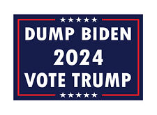 Dump Biden Vote TRUMP Yard Lawn Double sided Sign 12