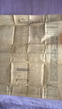 The Surrey Herald Newspaper Nov 1, 1946 Original 24x20 England United Kingdom picture