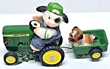 1999 Enesco John Deere tractor mower wagon figurine picture