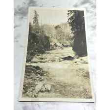 Wilson River Rope Bridge Tillamook Oregon Postcard RPPC 1931 UNP picture