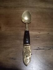 Vintage  S. Samran Thailand Co. Bronze  Rosewood Collectors Spoon picture