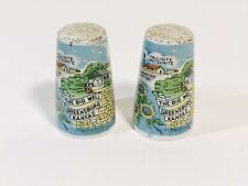 Vintage Thrifco Japan The Big Well Greensburg Kansas Salt & Pepper Shakers Set picture