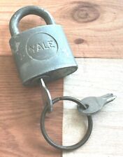 Antique Vintage Yale Padlock with Working Key USA picture