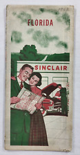 1953 Sinclair Refining Company Map of Florida picture