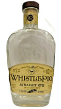WhistlePig 10 year old straight Rye Whiskey; Empty Bottle whistle pig picture