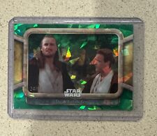 2024 Topps Chrome Sapphire Star Wars #67 THE WILL OF THE FORCE Green #’d 24/99 picture